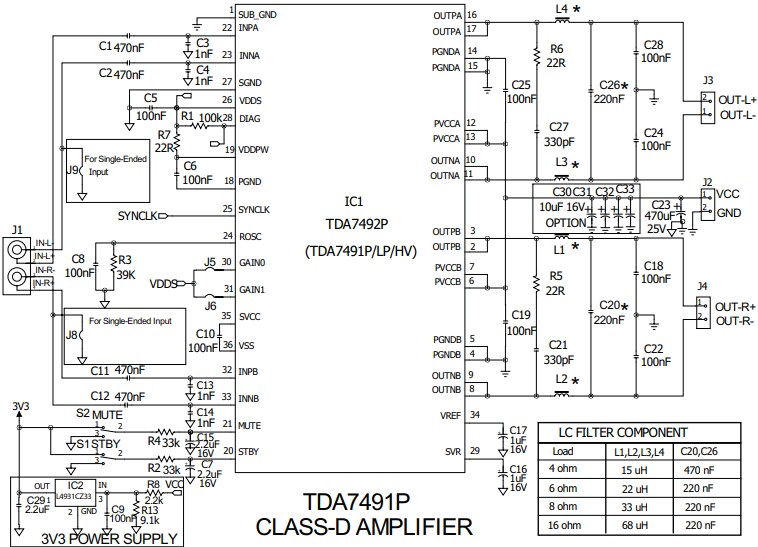 原理图 - STMicroelectronics STEVAL-CCA028V1演示板